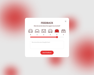 Feedback Pop-up clean ui component design design system desktop feedback interface mobile modal popup send feedback ui ui design ux web website design