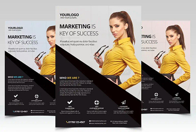 Marketing Business - PSD Flyer artist business advertising flyers business flyers templates free design elegant flyers illustration marketing flyer design small business flyer examples