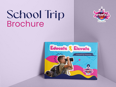 School Trip Brochure For Entartica animation brand brand design brand identity branding branding design brochure brochure design design gif logo