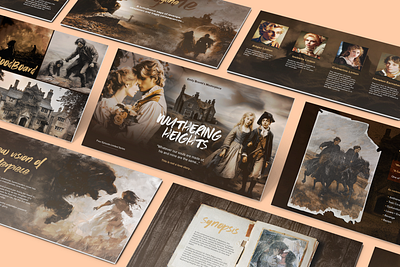 Wuthering Heights Film Pitch Deck Design adobe photoshop branding creative presentation design graphic design