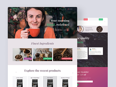 Ritual Coffee Beans branding infographics logo ui ui design web design