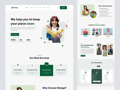 Cleaning Website Design app cleaning appconcept branding cleaning service cleaning website design dribbleshot figma finance fintech app graphic design illustration logo logo design money banking website transaction trending shot ui vector website design