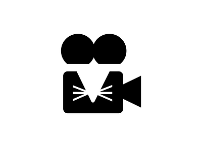 Movie Mouse branding clips cute entertainment film icon identity logo logo design logos mascot mouse movie movies negative space producer television video