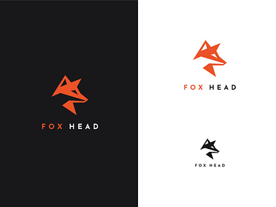 Abstract Fox Head Logo abstract agency brand branding company design fox illustration logo vector