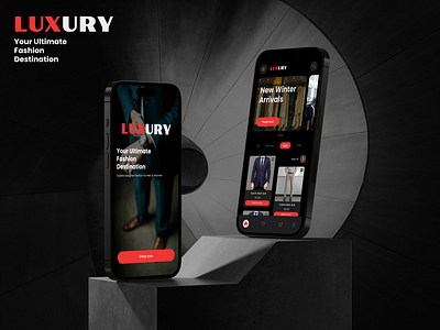 Luxury Fashion App UI/UX Design appdesign branding design graphic design hire designer metafic mobileapp ui ux website