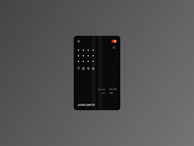 Debit Credit Card UI card credit card dark mode debit card design exchange money pattern ui ui pattern