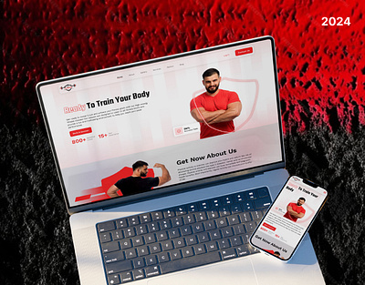 Fithealth - Fitness Gym Website Design body body train bodybuilding fit body fithealth fitness gym gymnastics gymnation landing page trainer website trainer websitte ui ui design uiux ux design web design website