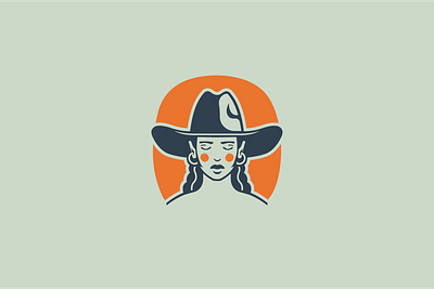 Cowgirl branding cowgirl design illustration logo logotype mark vector western