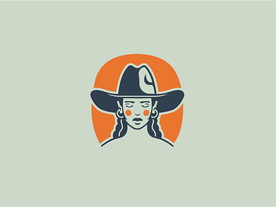 Cowgirl branding cowgirl design illustration logo logotype mark vector western