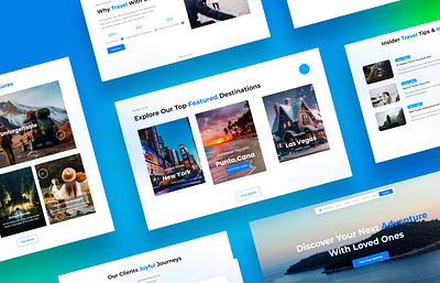 Travel Website Design design dribbble interaction prototype traveldesign ui uiux ux website