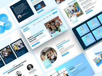 BetterCulture - Website blue design graphic design navy ui ux web design website