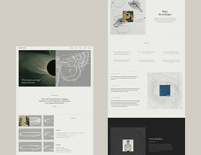 Archetypes visual identity and website branding design graphic design identity lithuania logo outer outer studio typography ui uxui vilnius web design website