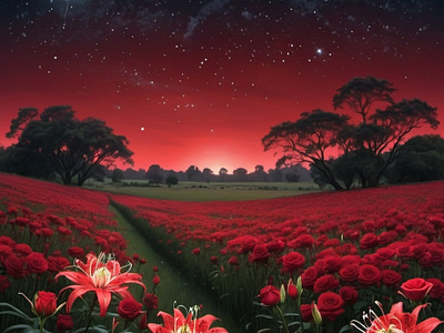 Red-Flower-Field
