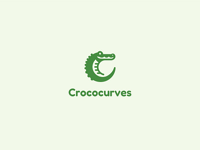 Crococurves Letter C Logo abstract agency brand branding company crocodile design illustration logo vector