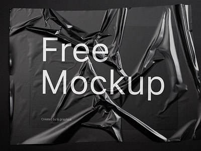 Free! Plastic Wrinkled Reflections Mockup branding design figma framer illustration ui uiux ux web design webflow