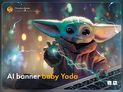 AI banner Star Wars 3d ai animation branding character graphic design illustration vector