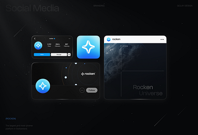 Rocken - Branding brand brandbook branding branding design color palette company creative crypto design edtech graphic design icon identity logo logotype marketing social media typography universe visual identity design