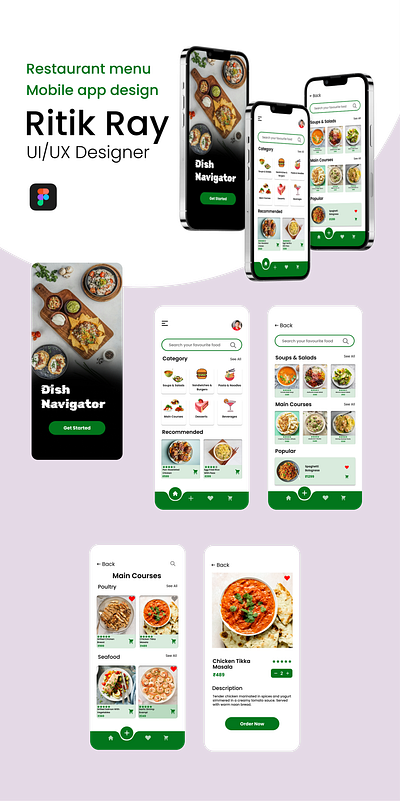 Restaurant Menu Mobile App app design figma food app food app design mobile app restaurant restaurant menu restaurant menu mobile app ui user exprience user interface ux