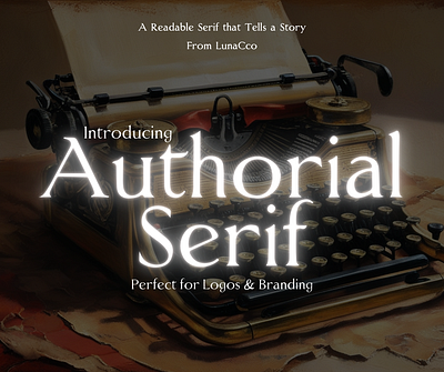 Authorial Serif Multilingual Font author branding font design type face design typography
