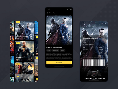 Movie Ticket Booking App Design mobile app movie ticket booking ticket booking uiux