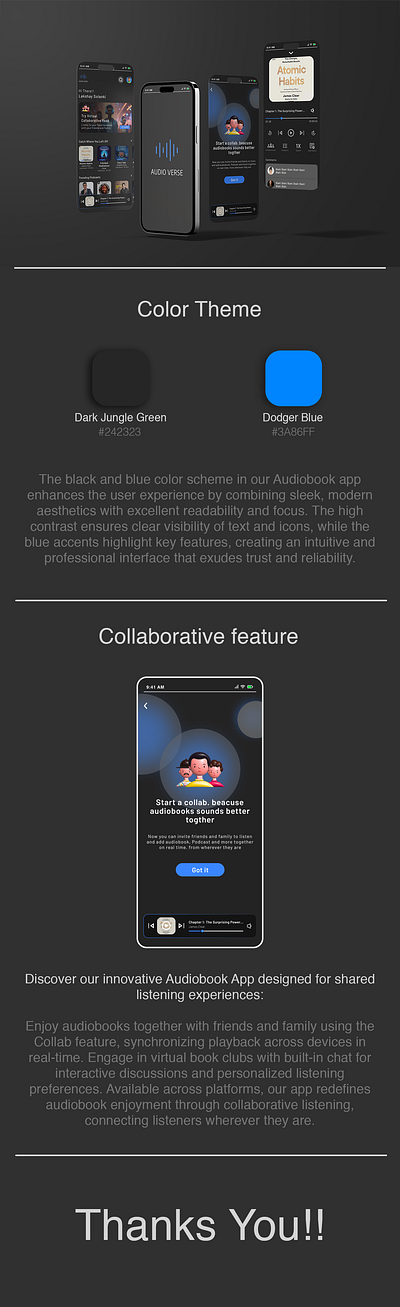 Audio Verse | Audio book platform | UI design app design audio book app branding design mockups ui ui design uiux