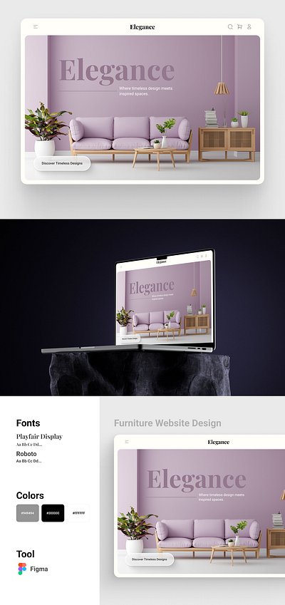 Furniture Website Design branding design figma ui user interface