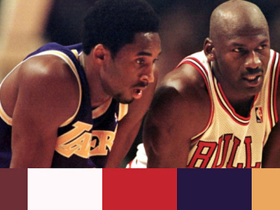 Concept Kobe and Michael graphic design