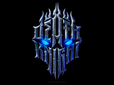 Death knight branding death knight frost game game logo graphic design high style lettering logo logotype music typography warcraft