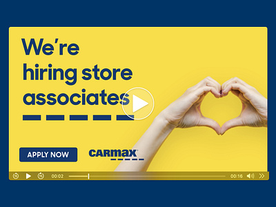 CarMax Hiring Campaign graphic design motion graphics