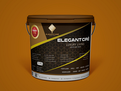 Paint bucket design 3d mockup design of bucket branding brown background design bucket design designing elegant cire bucket expert designer graphic design illustrator logo luxury bucket design luxury paint bucket design paint bucket