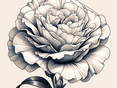 Ruffled Grace Art by Aravind Reddy Tarugu appreciation aravind art botanical illustration design detailed vector elegance floral art graceful illustration lisianthus nature art petal texture reddy ruffled petals smooth lines soft gradients subtle beauty tarugu vector