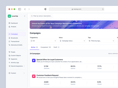 Campaign Dashboard ads ads dashboard ads management analytics campaign dashboard clean dashboard dashboard email campaign email dashboard engagement fundarising marketing marketing dashboard product design subscription ui design web webdesign