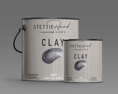 Gallon label design branding gallon label design graphic design grey label design grey paint gallon label design logo motion graphics paint bucket design paint gallon design quarter design quarter label design