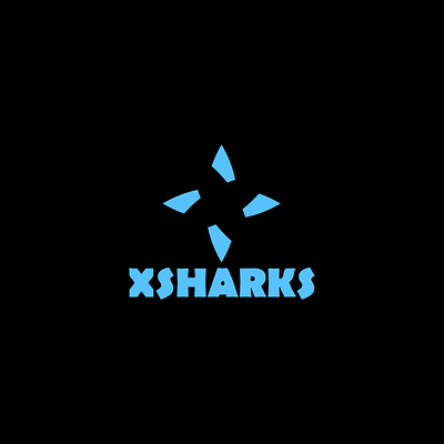 Xsharks logo app branding design graphic design illustration logo typography ui ux vector