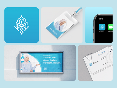 Mutiara Sunnah Mosque application branding design flat graphic design illustration interface islam logo mosque ui