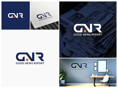 Good News Report (GNR) Newsletter Logo Design branding creativelogo gnr goodnewsreport graphic design logo logodesign newsletter typography