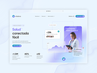 Vitalera beforeVSafter ai api branding health health api ui ux vitalera web design webflow