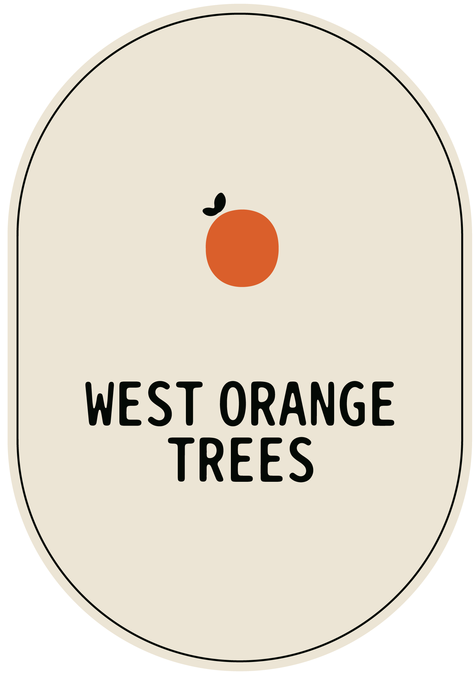 Private Wine Label - West Orange Trees adobe branding cpg graphic design illustration layout design logo logo design packaging design product design typography