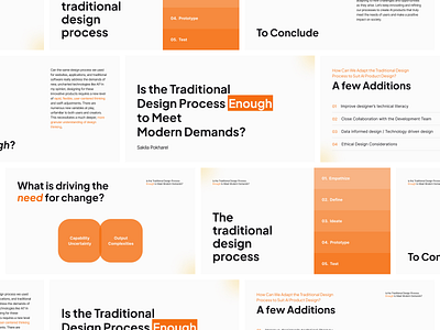 Pitch Deck Template bold colors branding design orange pitch deck present presentation product design sakila template ui ui inspiration ux ux design