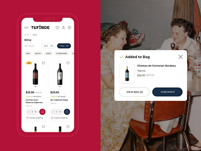 Product Listing Page (PLP) add to bag alcohol filter landing page liquor mobile plp product listing page product page spirit store ui ux web design website