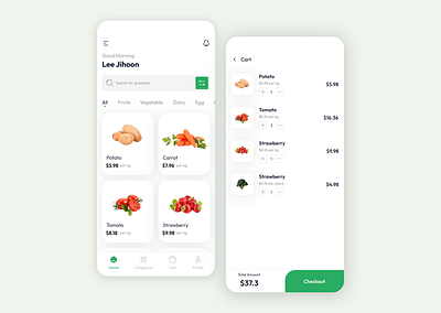 Grocery App ui