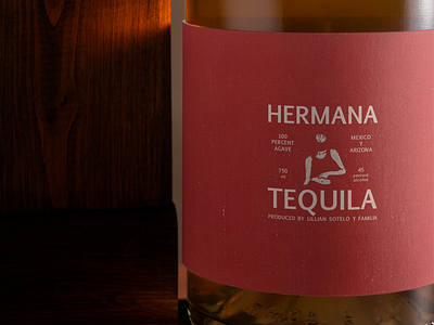 Hermana Tequila - Logo Mockup branding design graphic design illustration logo logo design mockup packaging design photography product design typography