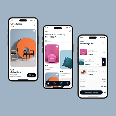 Furniture App design figma mobileapp mobileappdesign mobiledesign ui uidesign uiux