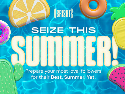 Seize This Summer Digital Campaign art direction campaign art campaign branding custom type event promo graphic design social media social promo