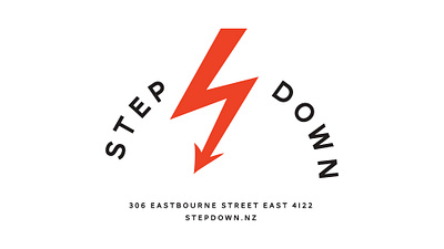 Stepdown art ci color contemporary art corporate identity exhibition gallery new zealand tokyo type wordshape