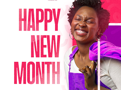 Happy New Month Social Media Design art beautiful blackwoman colourfuldesign functionaldesign graphicdesign happynewmonth happywoman posterdesign socialmediadesign vibrantdesign