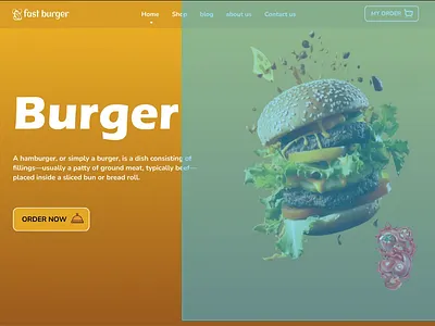 fast burger design animation branding graphic design logo motion graphics ui