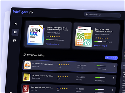 Digital Library Interface Design ai powered book listing design inspiration digital innovation digital interface digital library login interface ui design uiux user interface ux design visual design web app design
