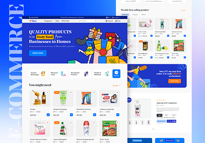 E-commerce Landing Page e commerce homepage landing page ui uidesign