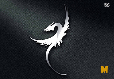 Steel Dragon Logo Mockup free mockup graphic eagle logo logo mockup mockup mockups steel logo mockup